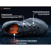 Кросівки чоловічі трекінгові Humtto Marathon амортизаційні чорні 40 — Photo 17